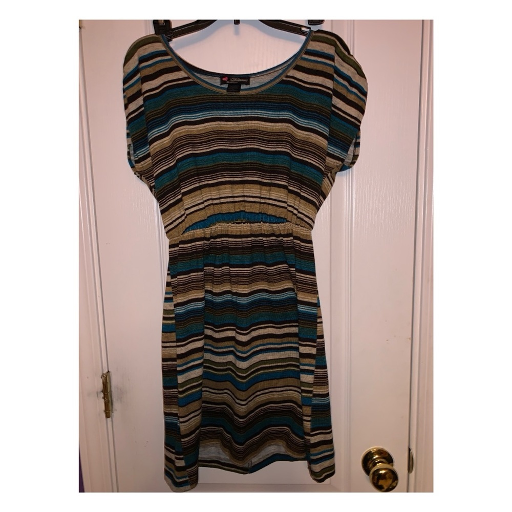 Striped junior dress